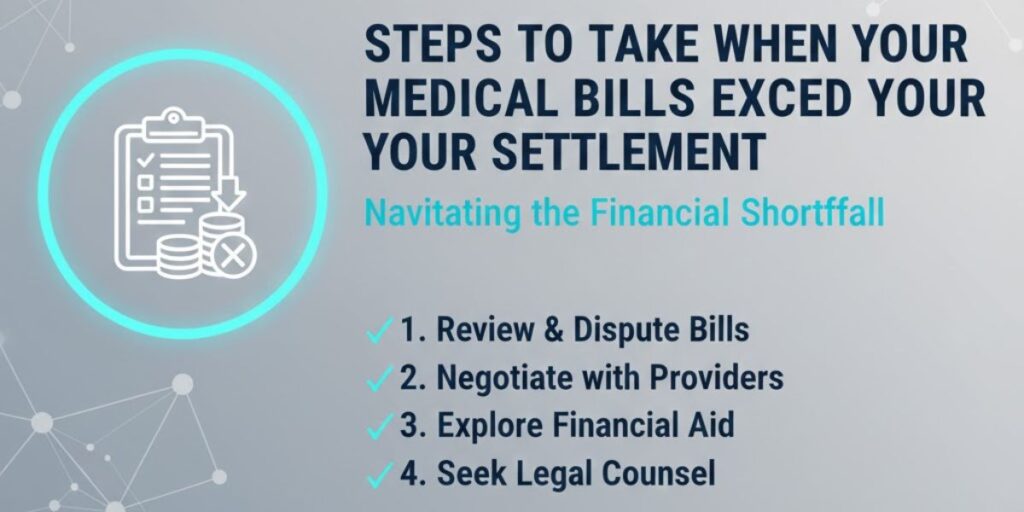 Steps to Take When Your Medical Bills Exceed Your Settlement